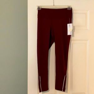 Zella burgundy fig “The Distance” legging medium